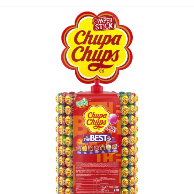 Chupa Chups Lollypop 200ct for wholesale by Snacky Candy