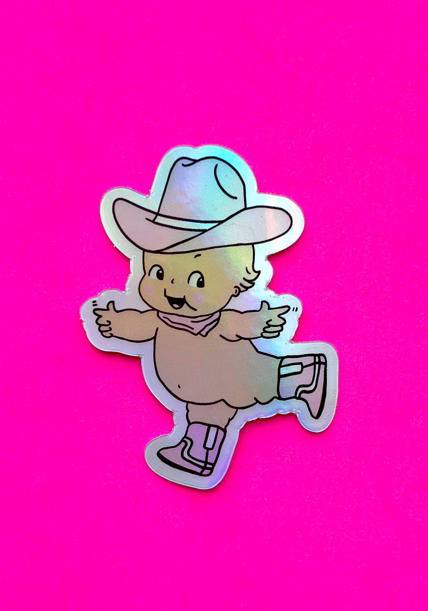 kaeraz – wholesale Klistermärke – Cowpoke Kewtie Hologram klistermärke2