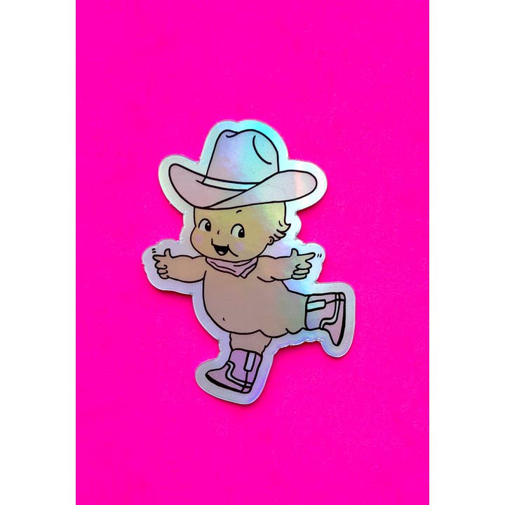 kaeraz – wholesale Klistermärke – Cowpoke Kewtie Hologram klistermärke2