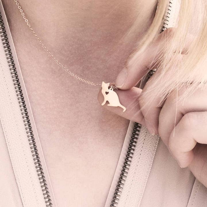 Cat Lovers Necklace for wholesale by Studio Hop