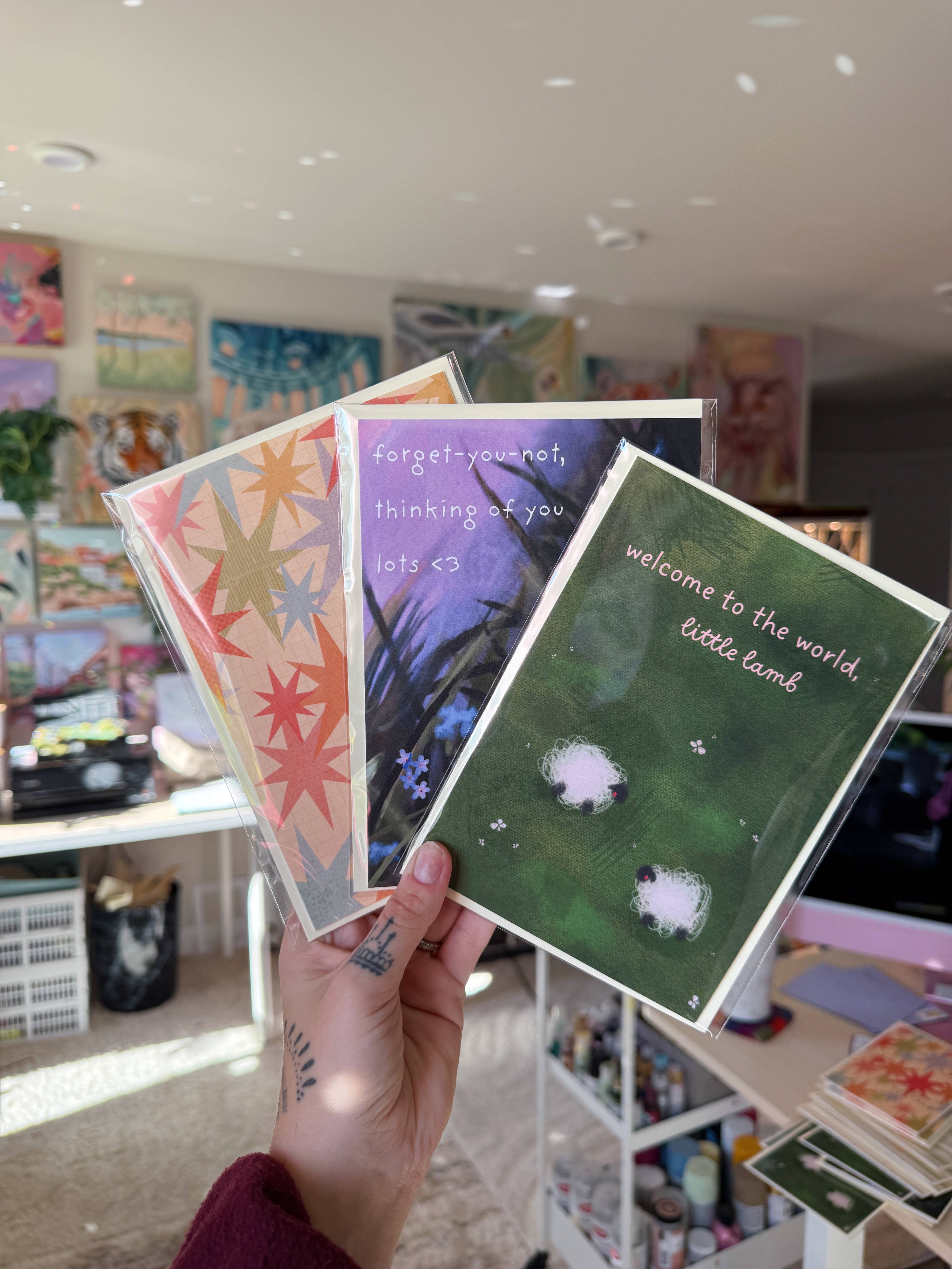 Jess Harris Art - Wholesale Thinking of You Card - Thinking of You Card5