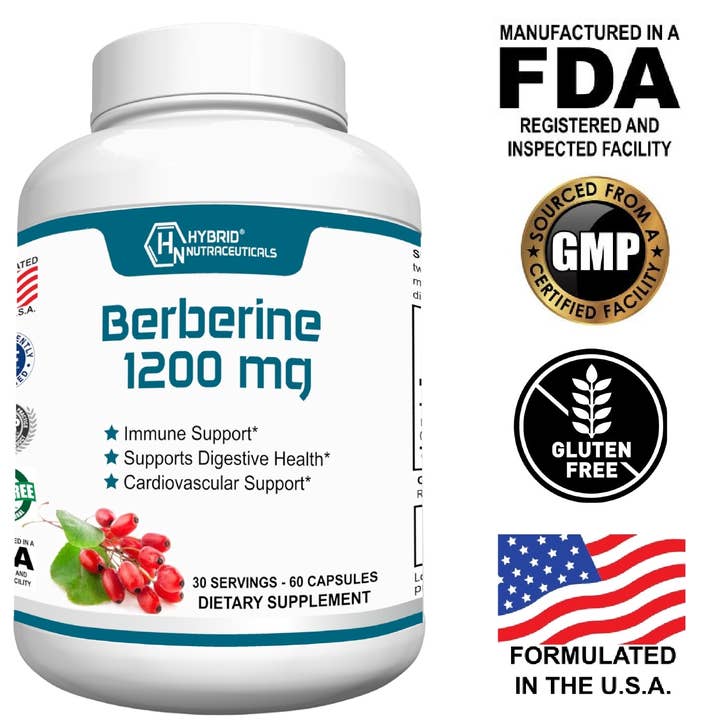 Hybrid Nutraceuticals LLC - Wholesale Oral Supplement/Vitamin - Berberine 1200mg