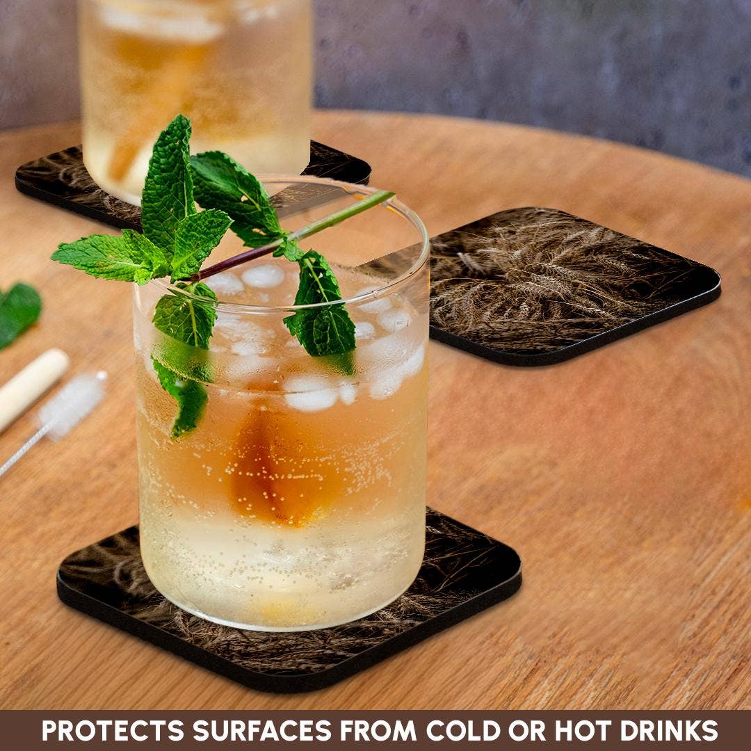 3dRose - Wholesale Onderzetters - 3dRose, Mooie aren van tarwe. Vruchten van de herfstoogst. Thanksgiving-thema, Onderzetter9