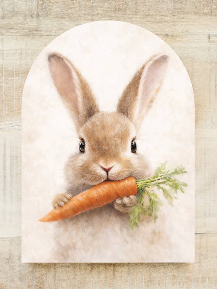 Bunny Eating Carrot, Arch | Easter 2026 for wholesale by Lily and Sparrow