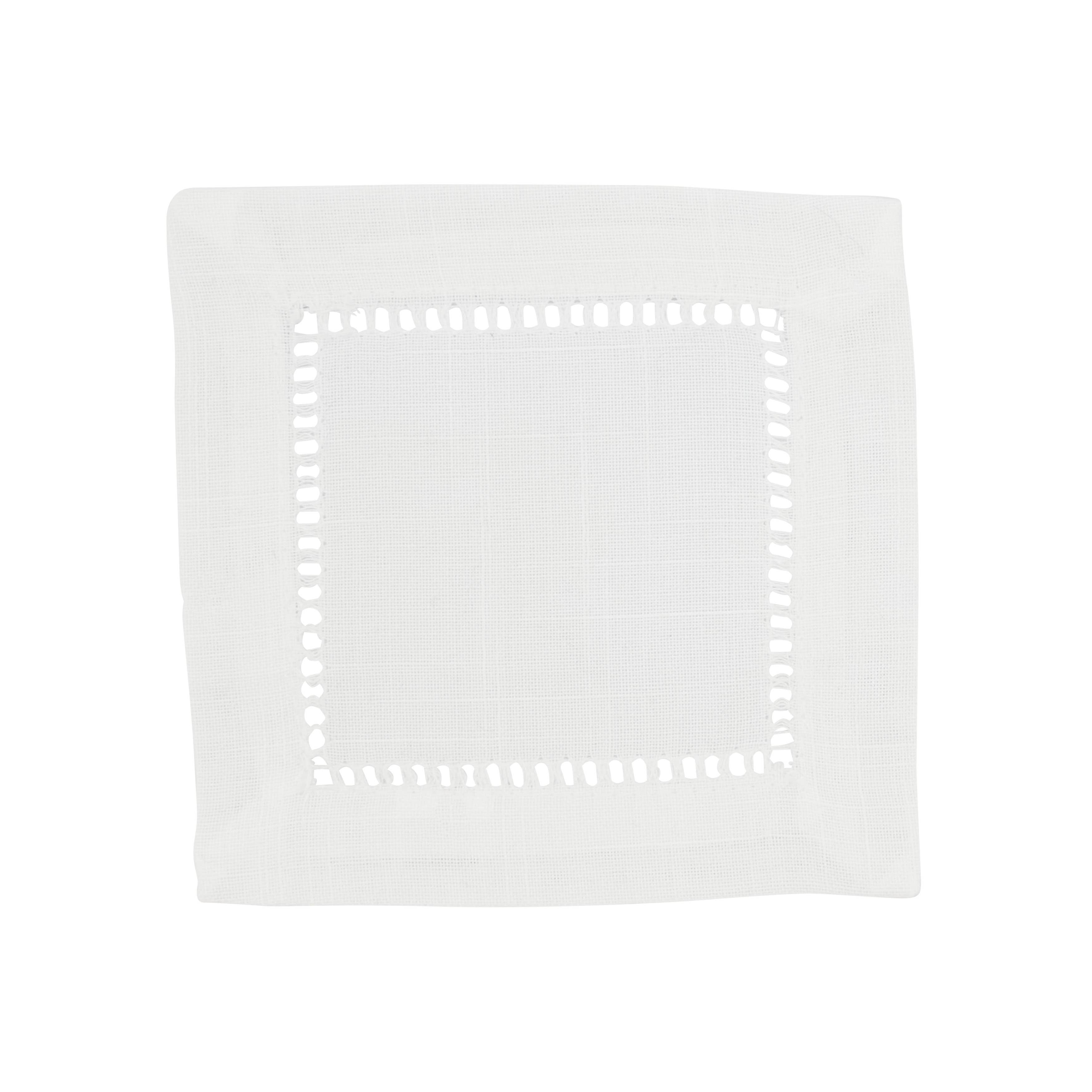 Saro Lifestyle - Wholesale Dinner & Cloth Napkin - Poly Hemstitched Cocktail Napkin