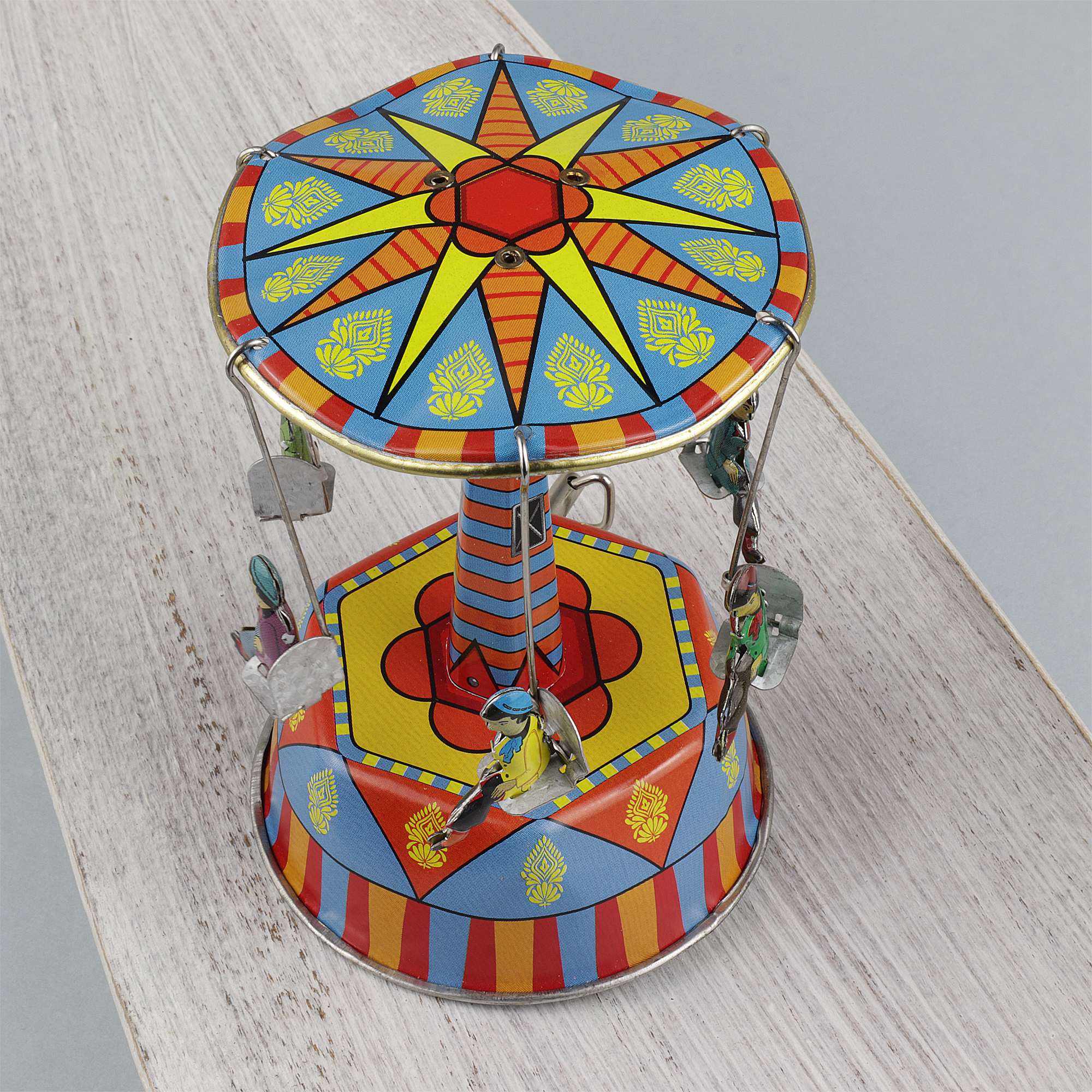 Tribal Trade GmbH - Wholesale Decorative Figurine - Set of 2 tin toy carousel music box musical6