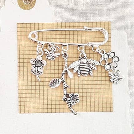 Save The Bees Brooch for wholesale by Zamsoe