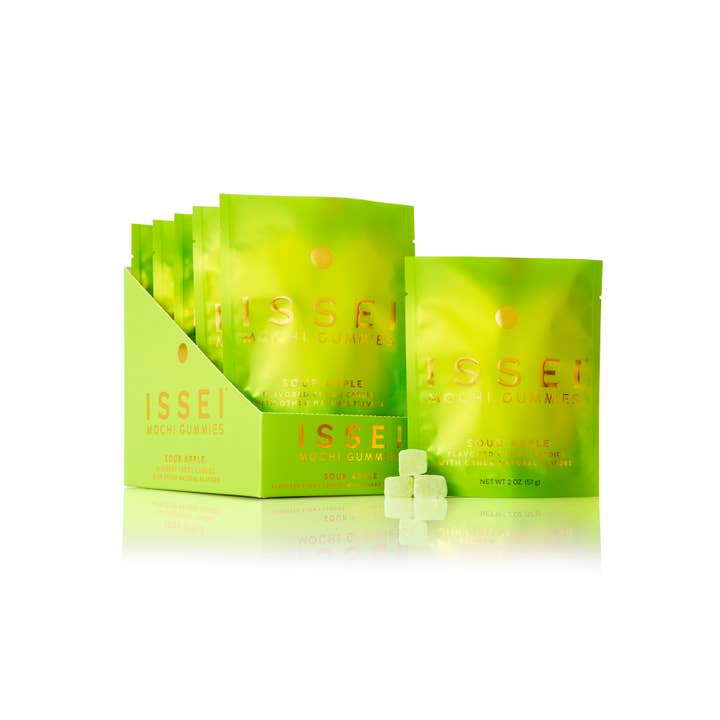 Issei Mochi Gummies - Wholesale Gummy - Sour Apple SMALL (2 oz)3