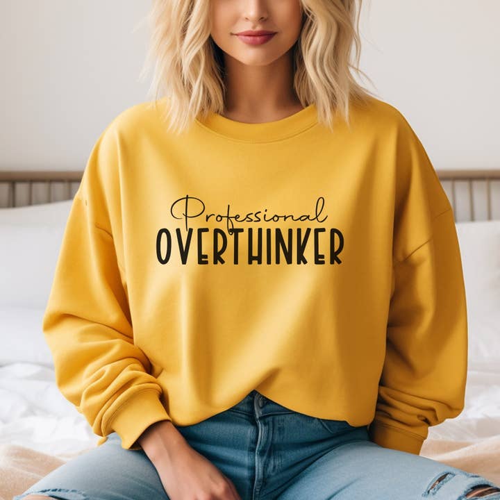 Trendznmore - Modern Graphic Apparel - Wholesale Graphic Sweatshirt - Women's - Professional Overthinker Sweatshirt2