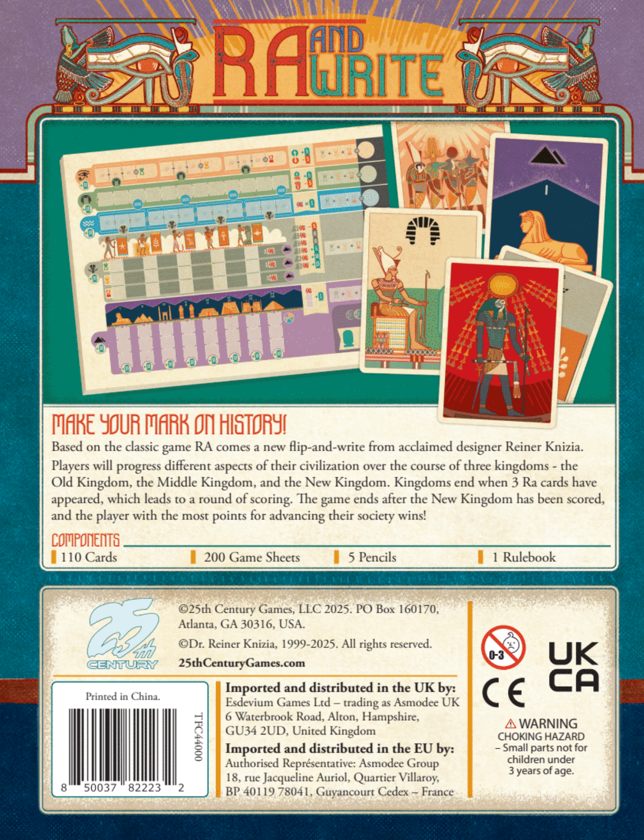 25th Century Games - Wholesale Board Game - RA & Write1