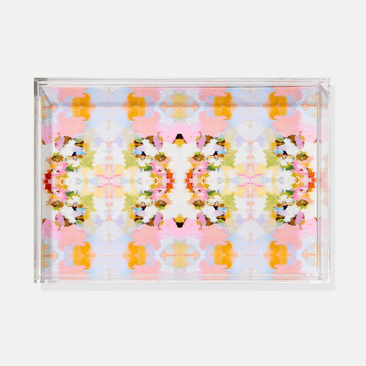 Tart By Taylor - Wholesale Decorative Tray - Brooks Avenue Pink Small Tray | Laura Park Designs x Tart