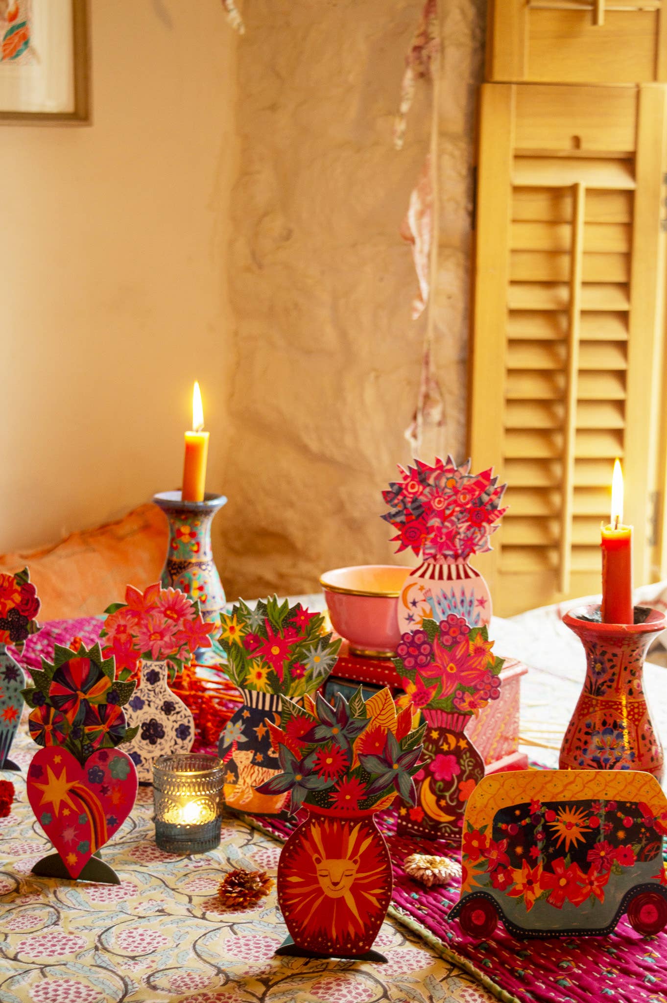 Hutch Cassidy - Wholesale Everyday Greeting Card - 'Magical Pop Up Blue Vase' Greetings Card4