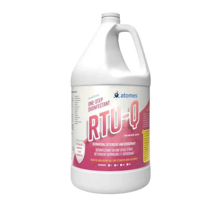 RTU-Q - All-in-One Cleaner, Germicidal Disinfectant and Deodorant, Ready to Use for wholesale by atomsbio