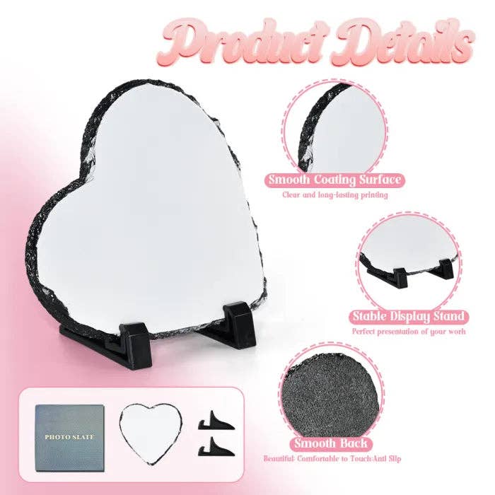 Sublimation Rock Slate Photo Slates. for wholesale by Faith'sVarietyShop