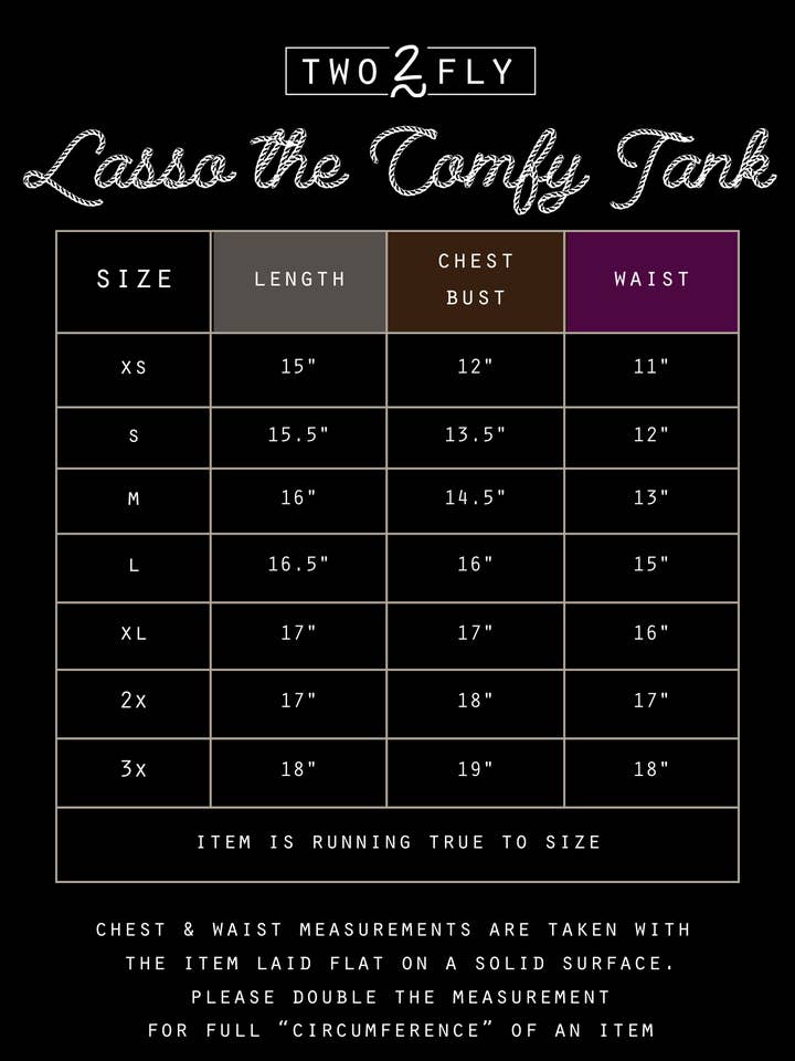 2 Fly Co - Wholesale Tank Top - Women's - LASSO THE COMFY TOP *MIDNIGHT6