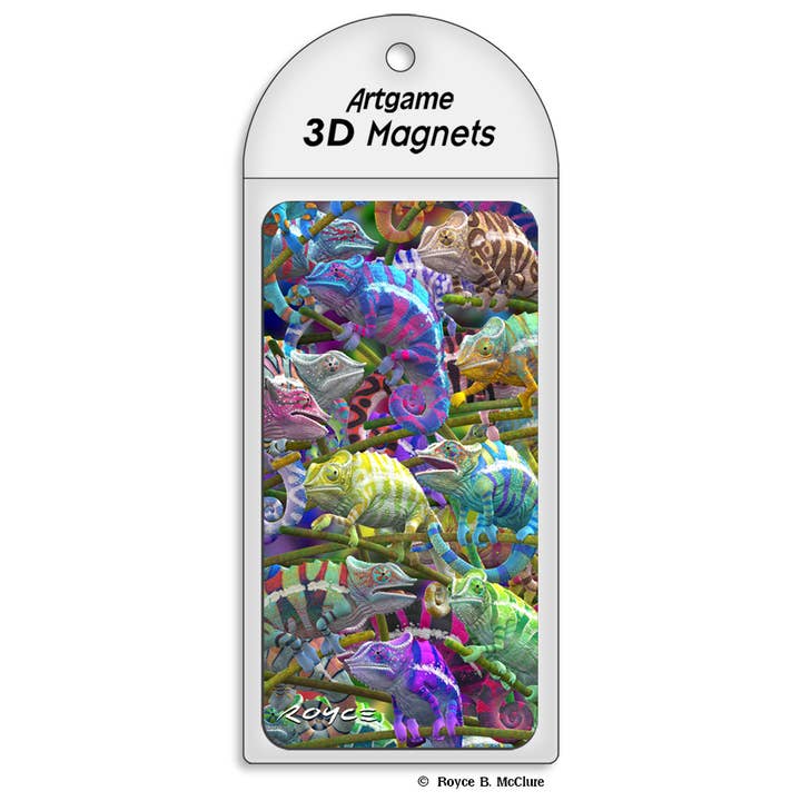 Artgame Ltd. - Wholesale Magnet - 3D Royce Magnet - Chameleon