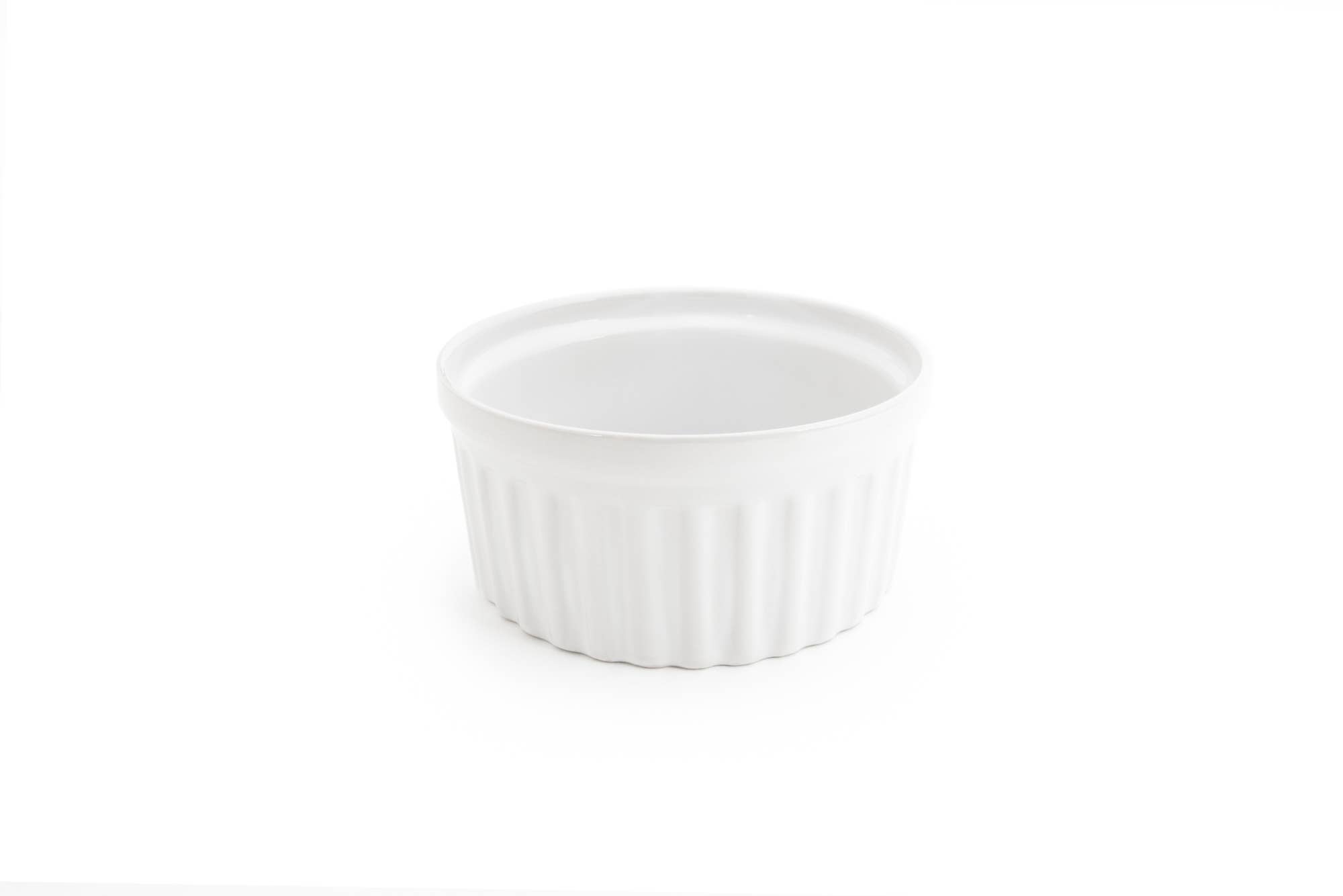 Fox Run Brands - Wholesale Dish - Fox Run Souffle Dish, White Stoneware, 16-Ounce
