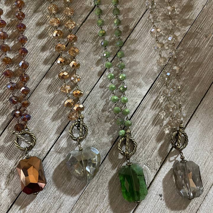 Savannah Hoffman Designs Artisian Jewelry - Wholesale Pendant/Charm Necklace - Sparkle Plenty Crystal Necklaces 4