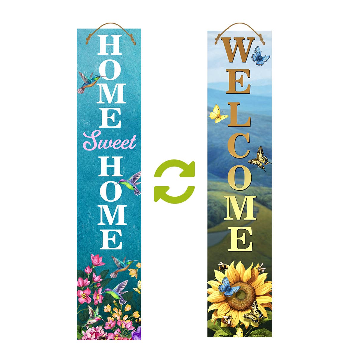 Briarwood Lane - Vente Bibelots/décorations d'extérieur - Bourdonnement de Printemps Pin Réversible Panneau de Porche0