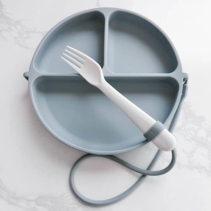 Jedbaby - Wholesale Dinner Plate - Kids & Baby - DropLess Plate - Silicone Suction Plate With Utensil Attachment8