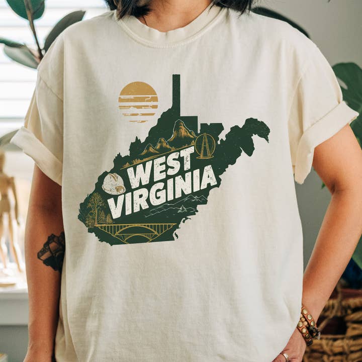 West Virginia State Vintage Shirt for wholesale by EnjoyMyDesign