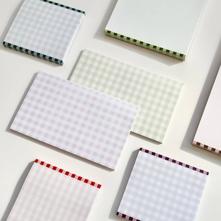 coux coux creative - Wholesale Sticky Notes - Gingham Sticky Notes