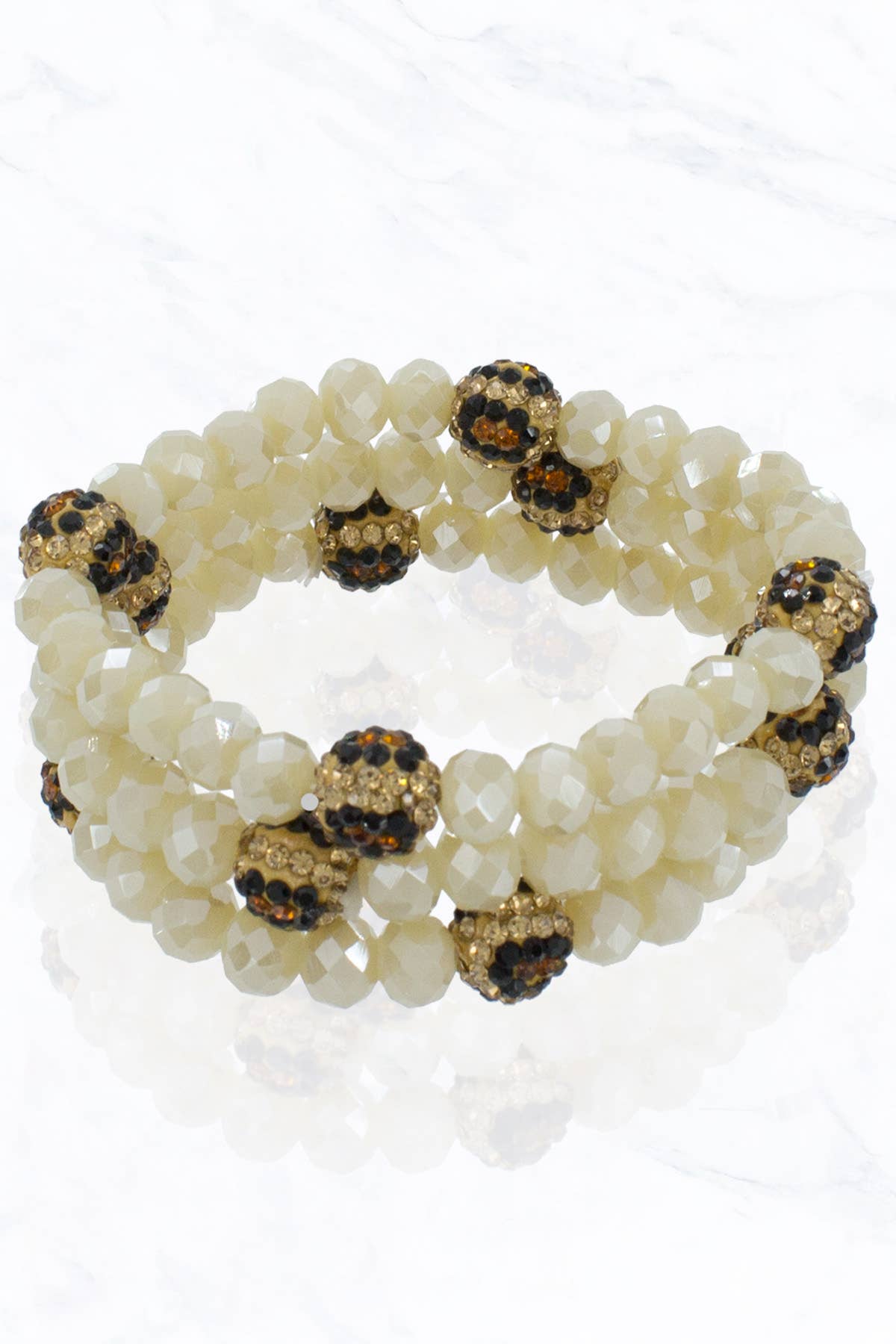 Suzie Q USA - Venta al por mayor Pulsera de cuentas - Pulsera Bola Bead & Leo Stone14