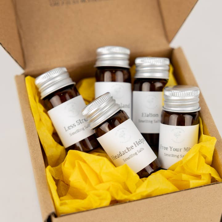 The Winsome Apothecary – Großhandel Ätherisches Öl – Weniger Stress ist das beste Riechsalz-Set1