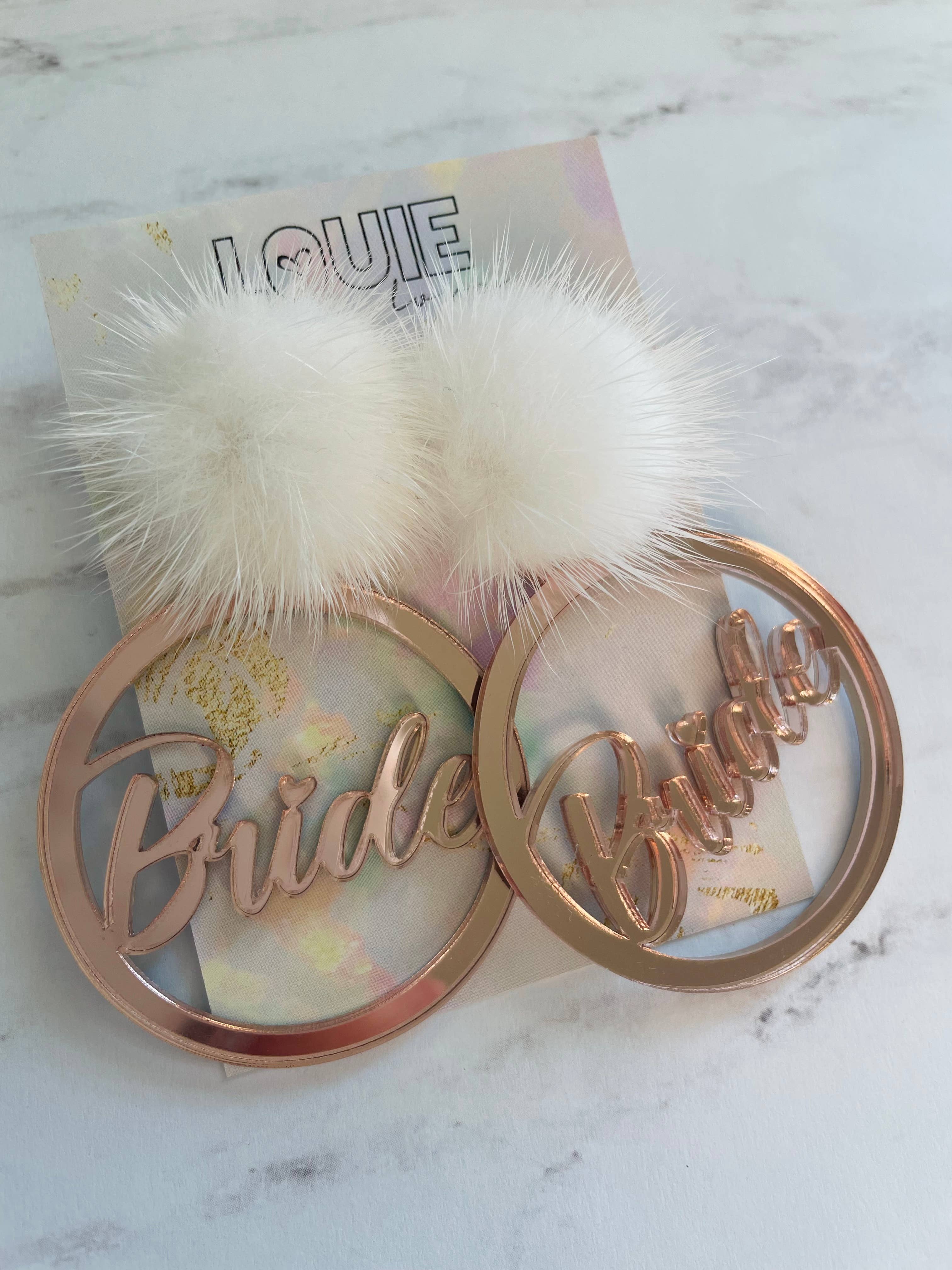 Louie Love - Wholesale Dangle Earrings - Bride Bridal Acrylic Earrings16