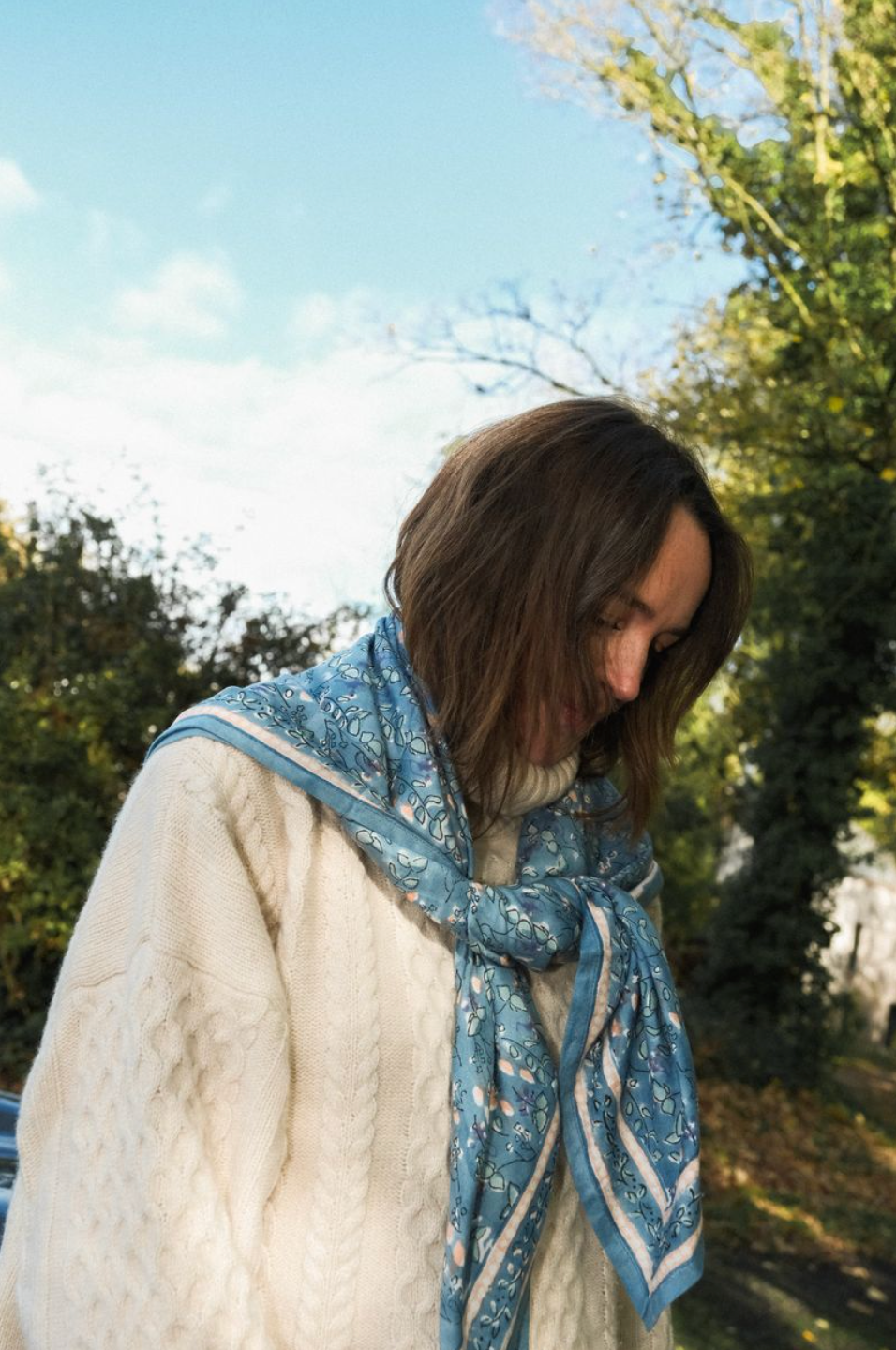 SO FAMILY - Vendita all'ingrosso Sciarpa - Donna - Sciarpa CAGLIARI da adulto blu1