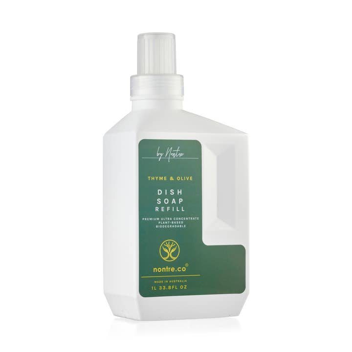 Premium Ultra Concentrate Disktvål Refill 1L, timjan & oliv för wholesale av nontre.co