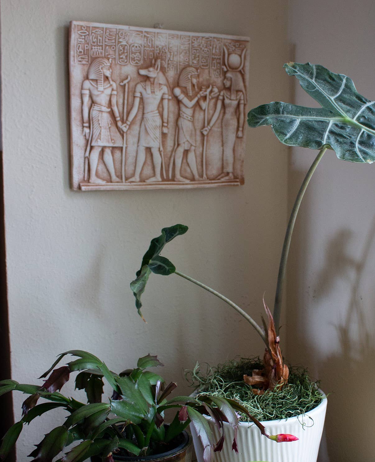 Discoveries, Inc. - Wholesale Plaque - Egyptian Anubis and Isis Plaque - 10"1