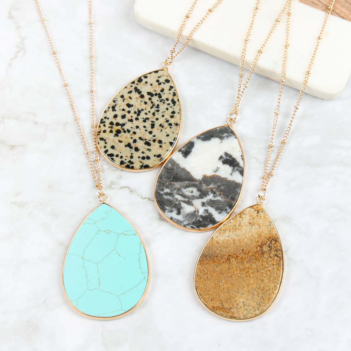 MYS Wholesale Inc - Wholesale Pendant/Charm Necklace - Oval Stone Pendant Necklace11