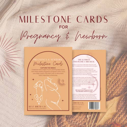 Best Birth Co - Wholesale Milestone Art/Keepsake - Kids & Baby - BUY 15 GIFT Mum Baby Milestone Cards for Baby Shower2