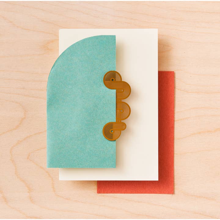 Another Studio UK - Wholesale Bookmark - Bauhaus Bookmark, Brass Metal Page Marker1