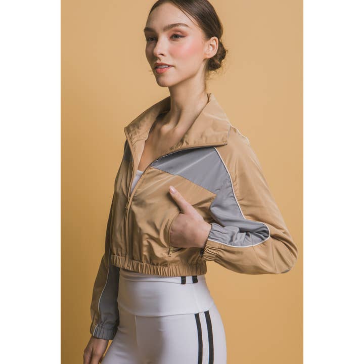 Paperdoll - Wholesale Jacket - Women's - Cropped Windbreaker Jacket6