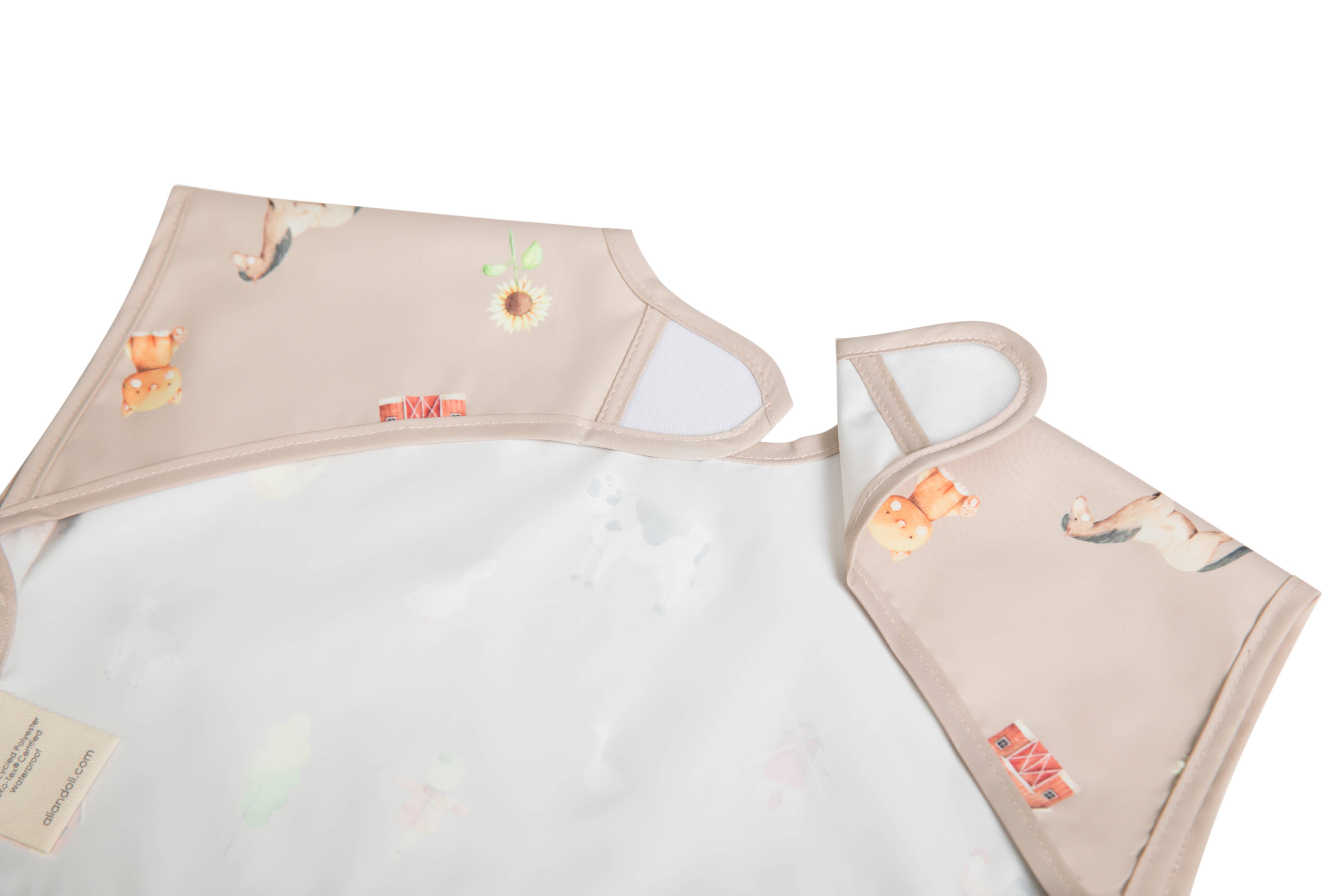 Ali+Oli - Wholesale Baby Bib - Baby - Smock Bib for Baby & Toddler Short Sleeve (Farm)3