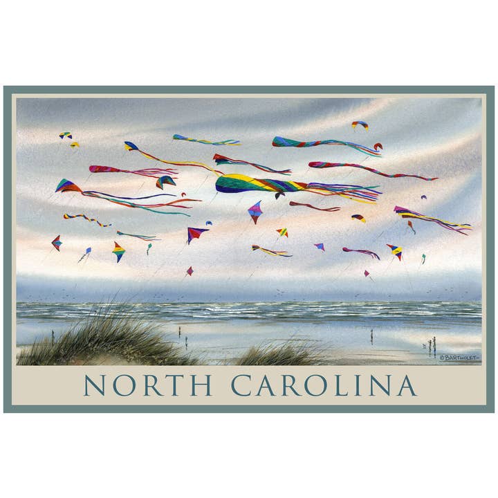 North Carolina Flying Kites BA Magnet for wholesale by Kalan Souvenir