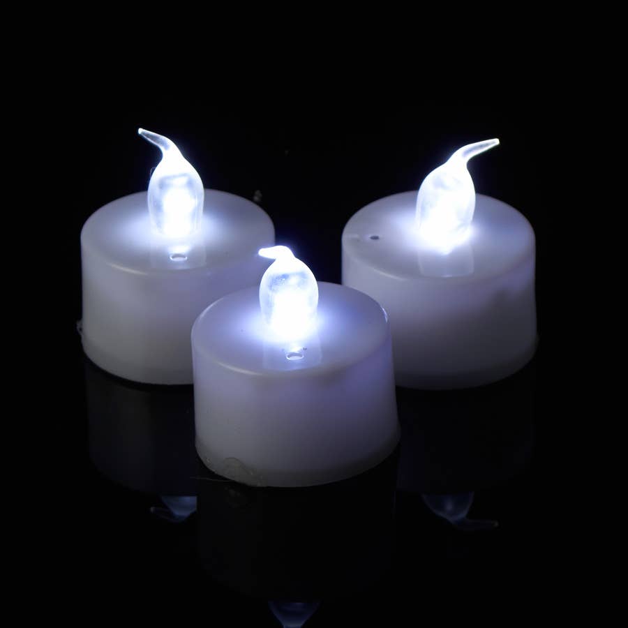 LED Tealights Pack of 12 - White for wholesale on Faire3