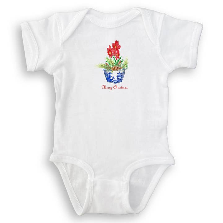 French Graffiti - Wholesale Tea Towel - Blue & White Bowl with Christmas Flower14