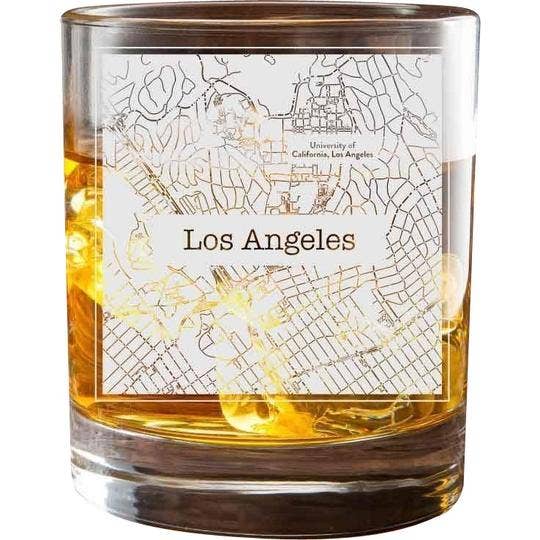 Los Angeles UCLA College Town Glasses (Set of 2) for wholesale by College Town Glasses