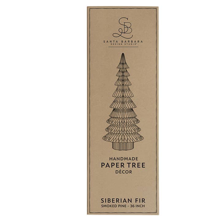 Santa Barbara Design Studio by Creative Brands - Wholesale Christmas Decoration - Paper Tree - Siberian Fir Smoked Pine 36"2