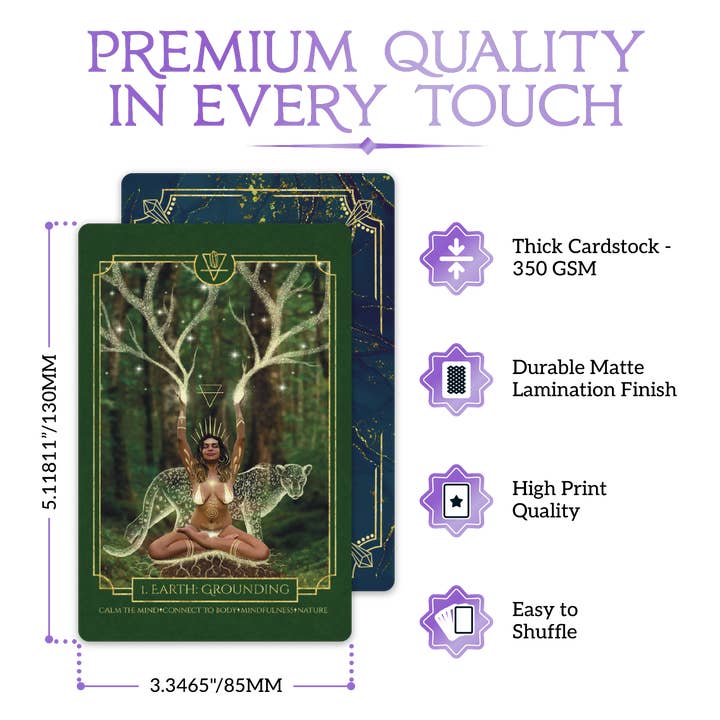 Earth Moon Magick - Wholesale Tarot Cards - Elemental Empath Oracle Deck & Guidebook8
