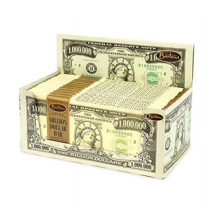 Snacky Candy - Wholesale Chocolate Bar - Million Dollar Milk Chocolate 2 oz 12pc0