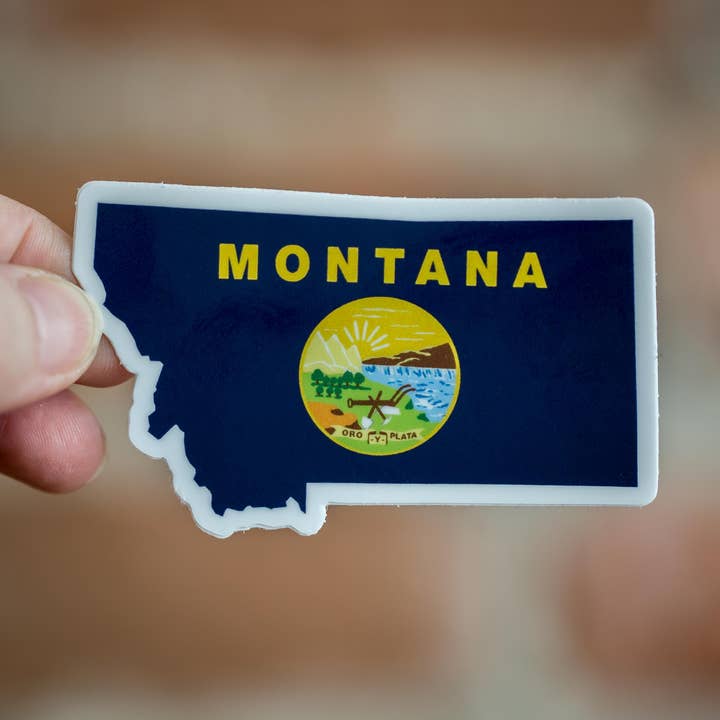 Montana flagga klistermärke för wholesale av Hometana