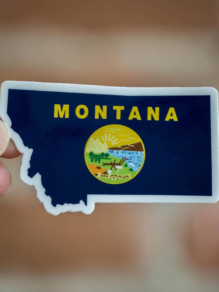 Montana Flag klistermærke for engroshandel hos Hometana