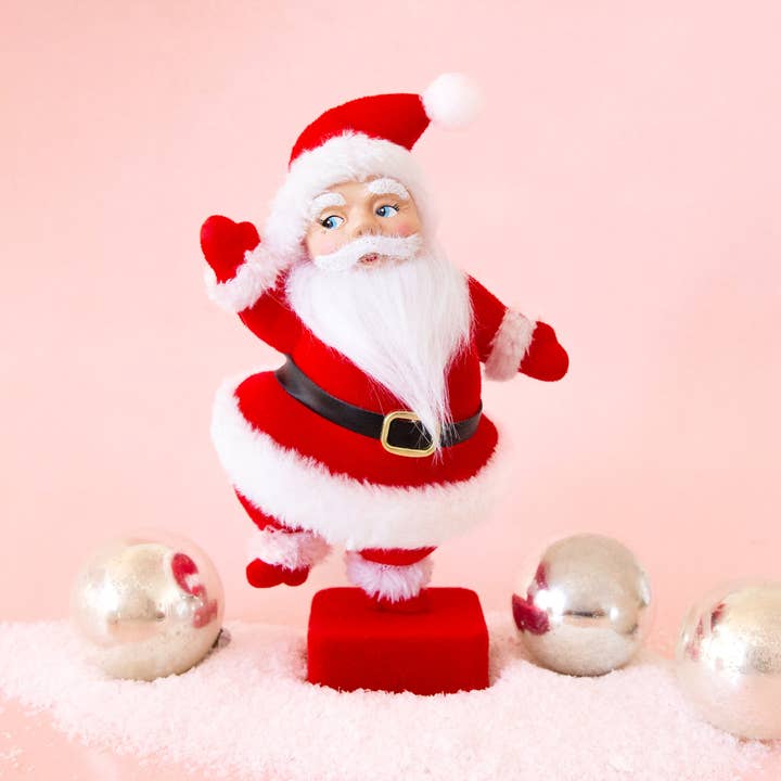 Retro Dancing Christmas Santa | Red for wholesale by Sunshine Studios