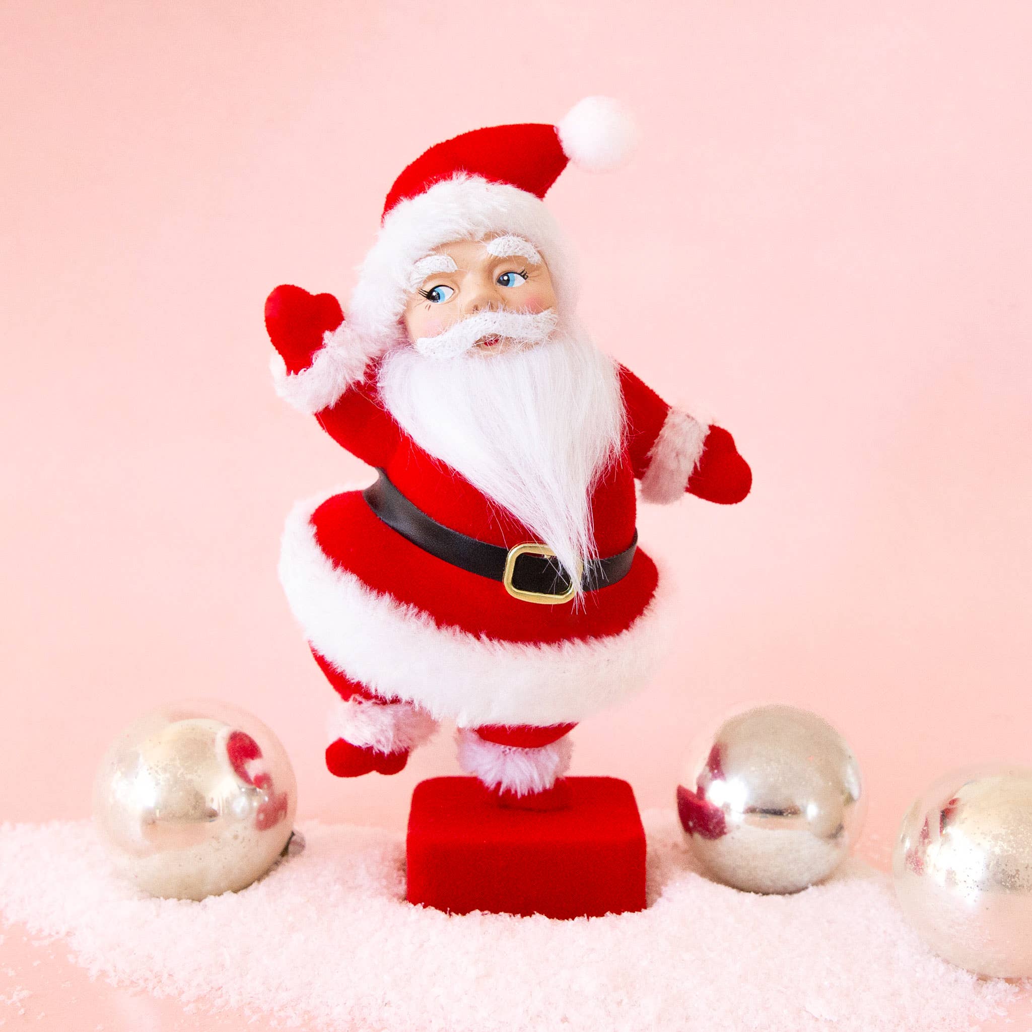 Sunshine Studios - Wholesale Christmas Decoration - Retro Dancing Christmas Santa | Red
