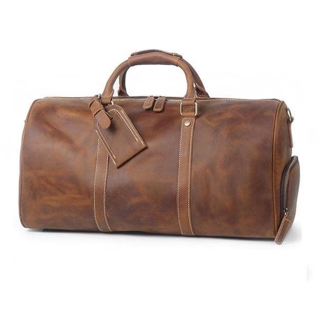 Steel Horse Leather - Wholesale Weekender Bag - Unisex - The Dagny Weekender | Large Leather Duffle Bag8