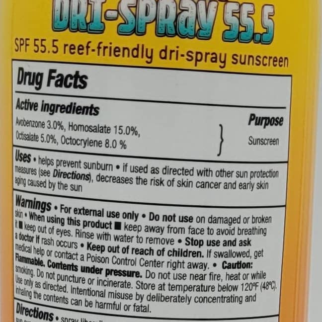 Reef Sport Suncare - Wholesale Sunscreen - REEF DRI-SPRAY SPF 55.5 - 6oz